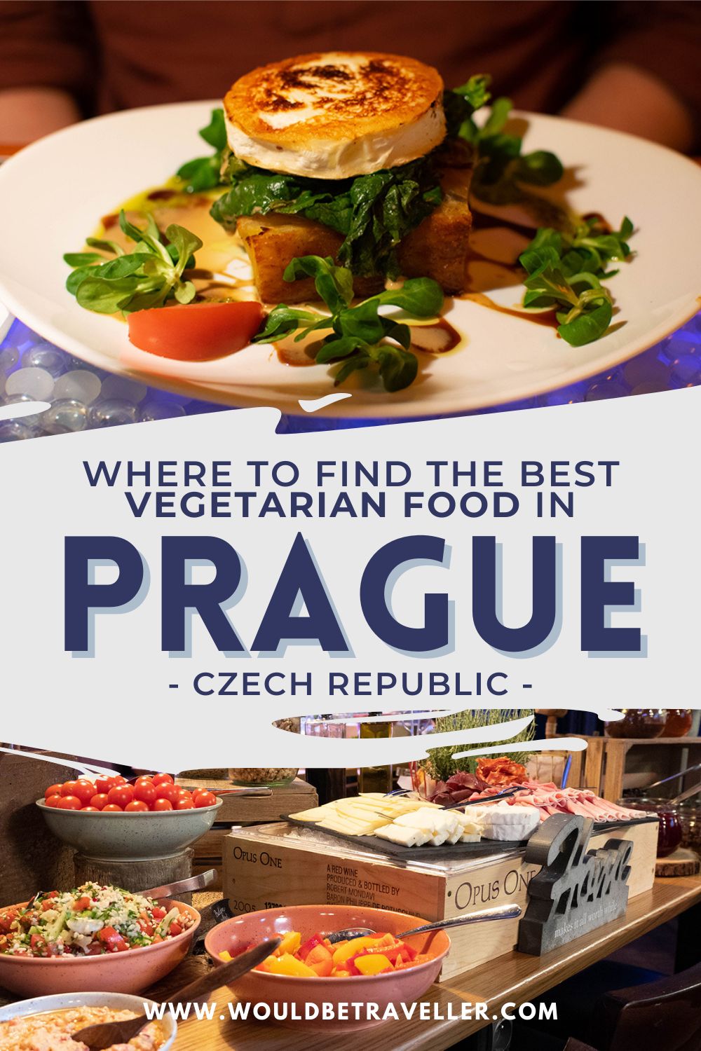 Vegetarian and vegan food in Prague pin