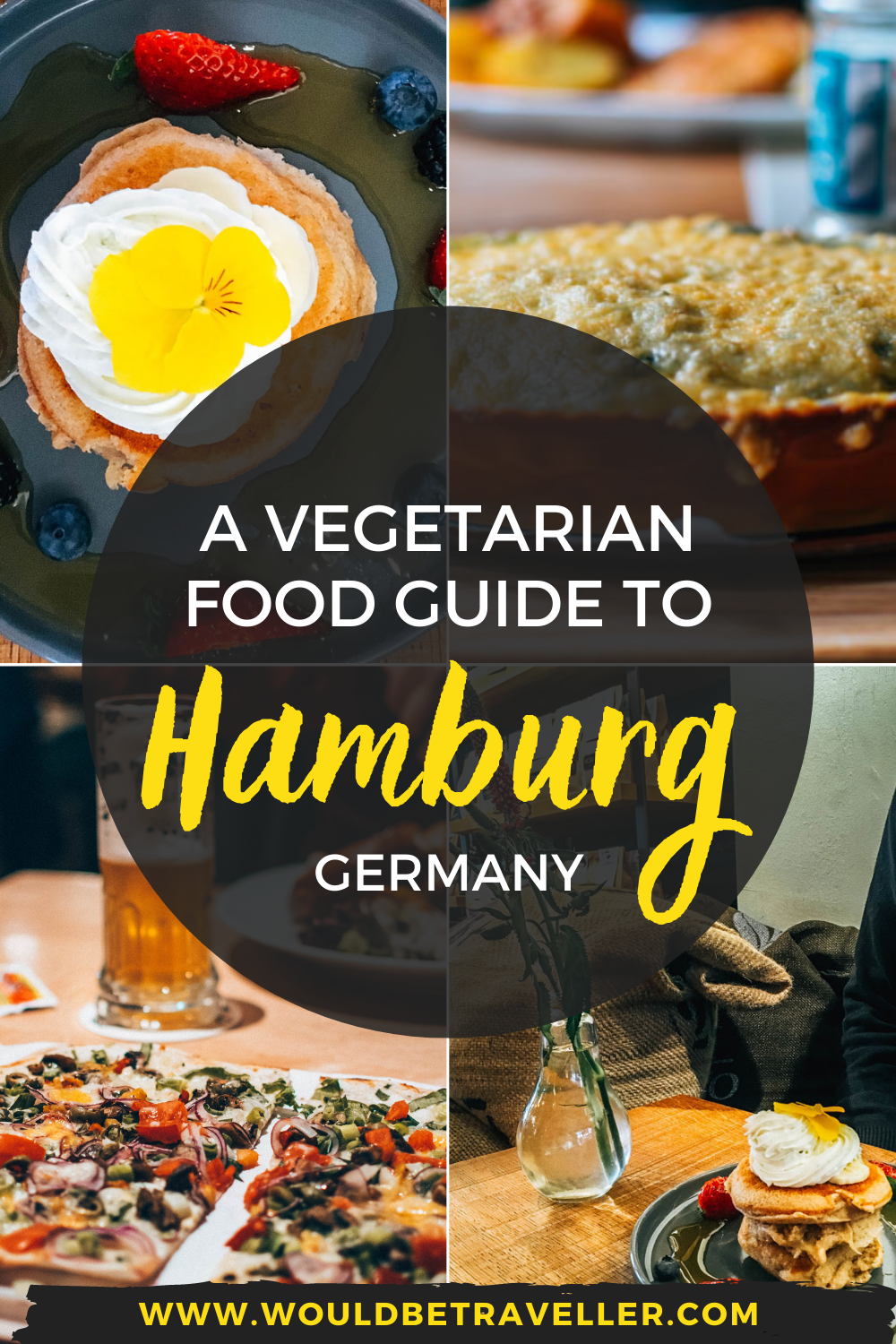 Vegetarian food in Hamburg pin