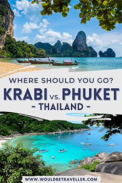 Krabi vs. Phuket pin
