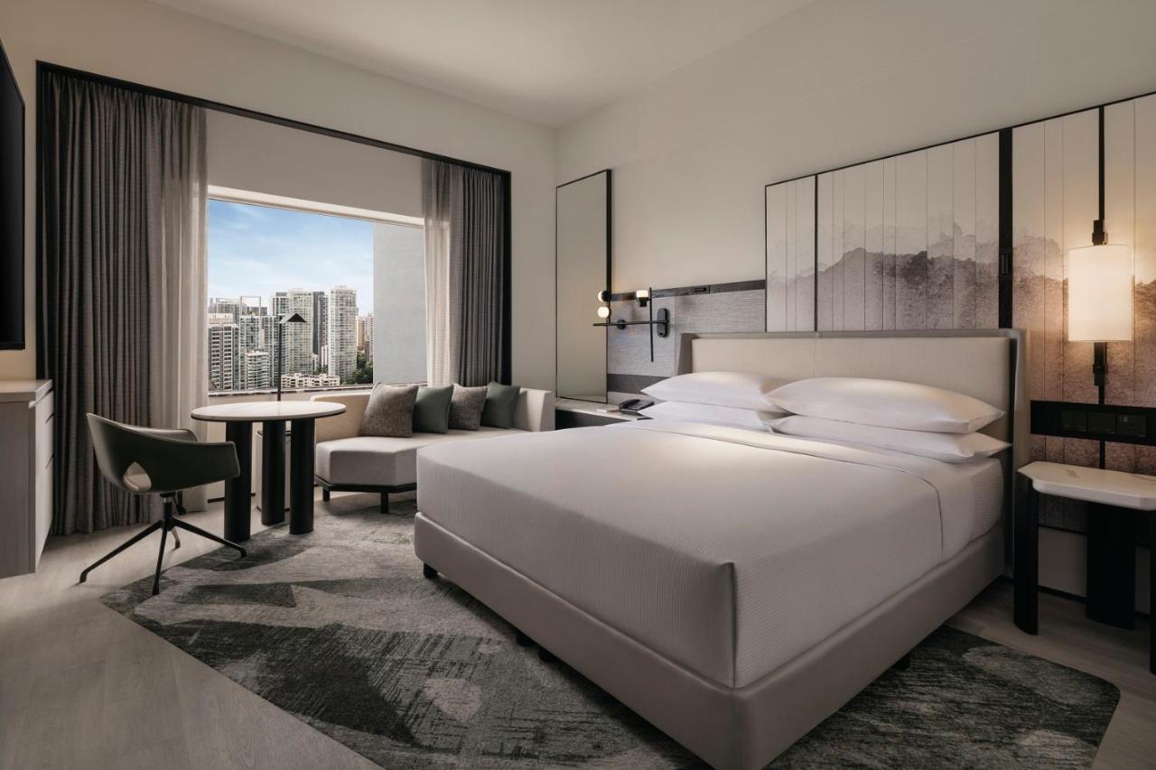 A guest room at the Hilton Singapore on Orchard Road