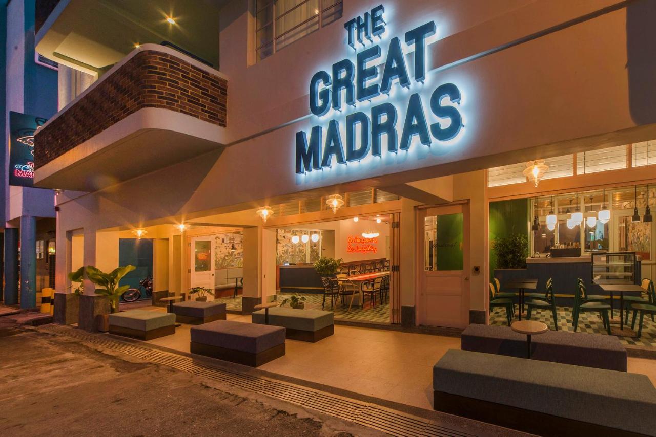 The entrance to the Great Madras hotel in Singapore