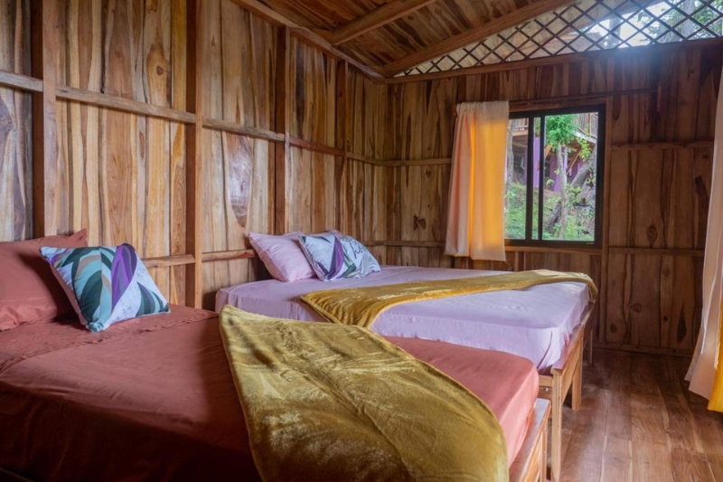 The bedroom at Finca Colibri, Costa Rica